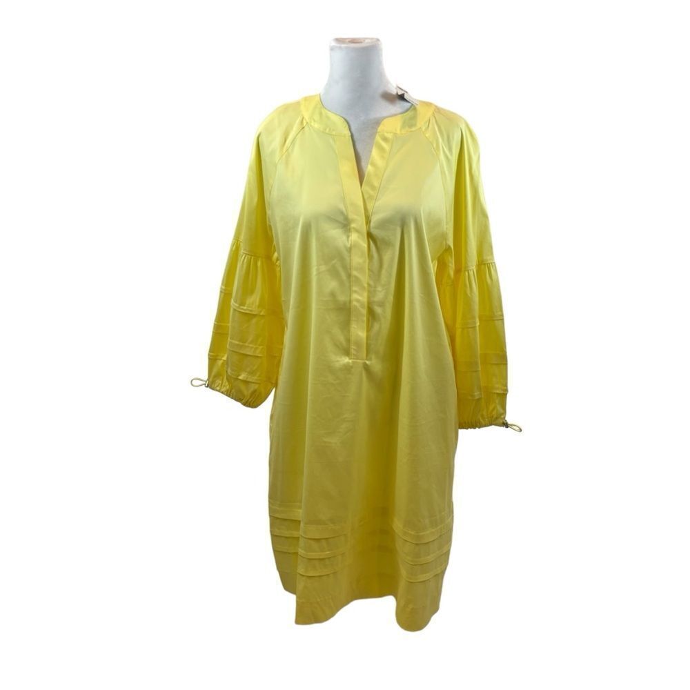 Brand new with tags Chico’s Yellow‎ 3/4 Sleeve Knee Length Shift Dress Size 8/10